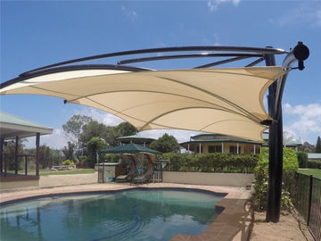 Sonnenschutz-Bau-Gewebe-Überdachung strukturiert dehnbare Membran-Technik für Swimmingpool im Freien