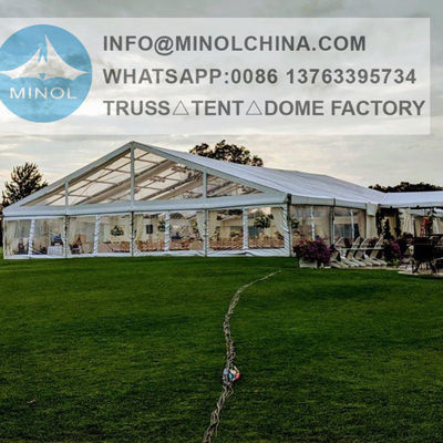 Hartgepresstes Festzelt-Zelt 850gsm weißes PVC im Freien beschichtet